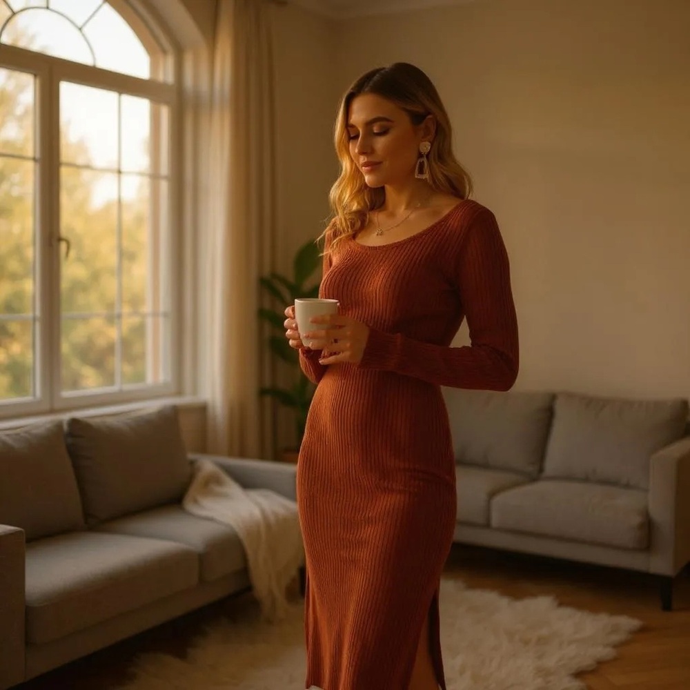 ASTR knitted bodycon dress size L